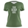 V-Neck Short-SL Green Front
