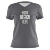V-Neck Short-SL Grey Front