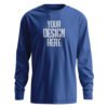 Crew-Neck Long Sleeve Royal Blue Front