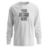 Crew-Neck Long Sleeve White Front