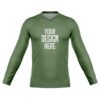 V-Neck Long Sleeve_Green_Front