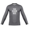 V-Neck Long Sleeve_Grey_Front