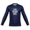 V-Neck Long Sleeve_Navy_Front